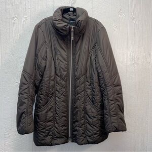 Taifun Seperates Women’s Stylish Quilted Puffer Jacket! Brown Sleek Winter Coat!